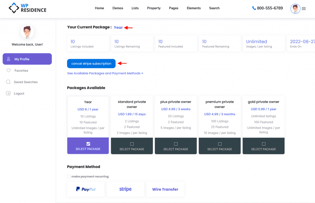 Stripe Setup - WP Residence Help