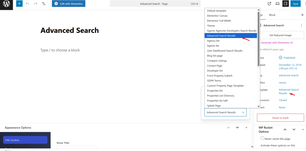 I am not redirected to advanced search results. - WP Residence Help