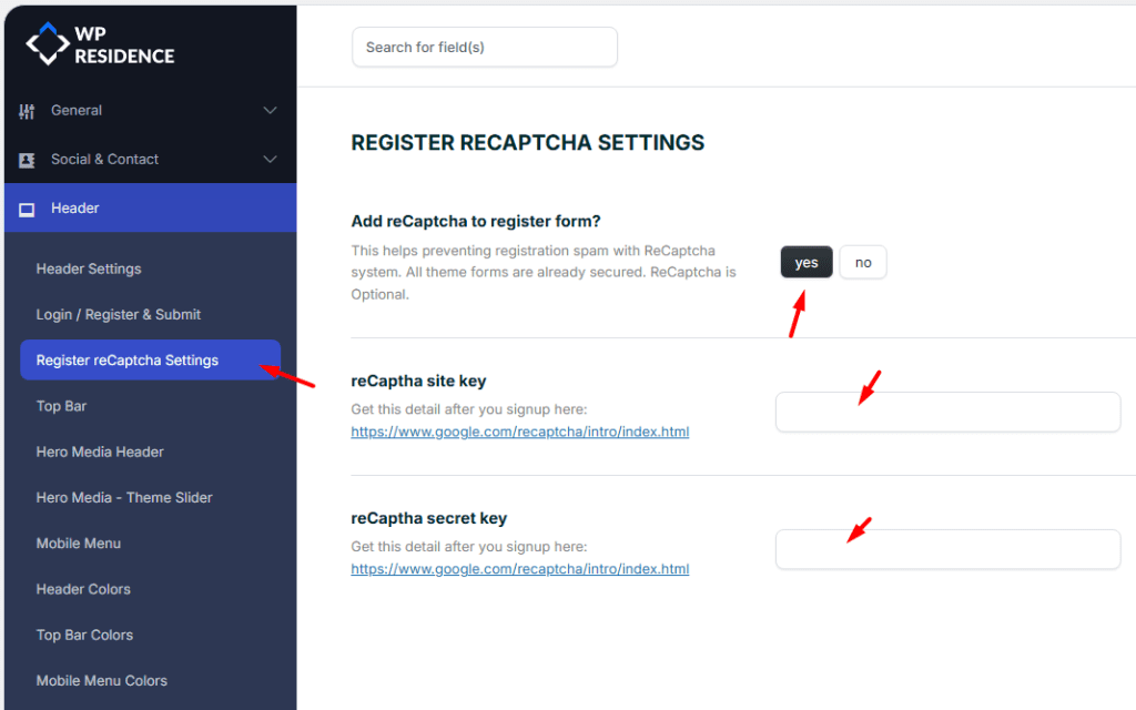 Login & Register - WP Residence Help