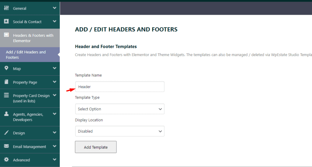 How to create custom Header & Footer with WpResidence Header & Footer ...